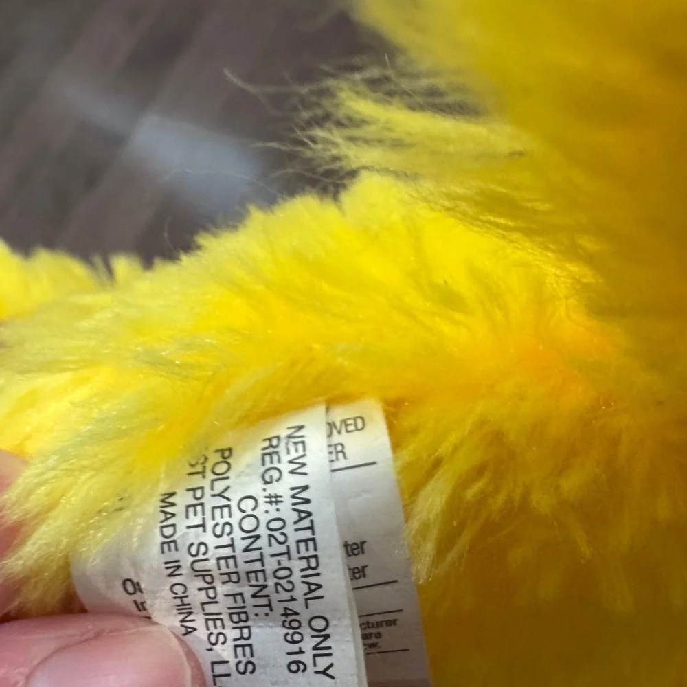 NWOT Yellow Crinkle Plush Platypus Duck Medium Size Floppy Dog Pet Toy
